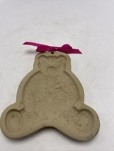 Brown Bag Cookie Art Teddy Bear Stoneware Mold Christmas Baking Vintage ... - $17.63