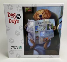 Buffalo Games Puzzle Dog Days 750 piece  Man Bites Dog  - £12.31 GBP