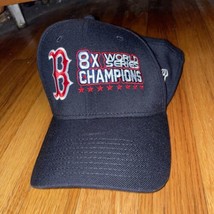 Boston Red Sox 8x World Series Champions New Era 3930 Hat M/L Blue Mens  - £19.72 GBP