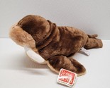 Gund Walton Walrus Plush 15&quot; Brown Tan 32040 Sealife Soft Stuffed Animal... - $24.65