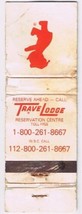 Matchbook Cover Travel Lodge Reservation Centre WORN - £0.55 GBP