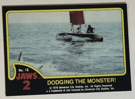 Jaws 2 Trading cards Card #16 Dodging The Monster - £1.59 GBP