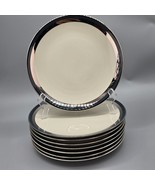 GORHAM Contessa Black 8-Salad Plates 8 1/2in 1989&#39;s - $98.99