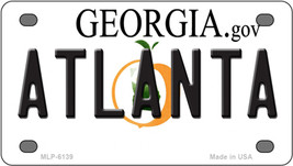 Atlanta Georgia Novelty Mini Metal License Plate Tag - $14.95