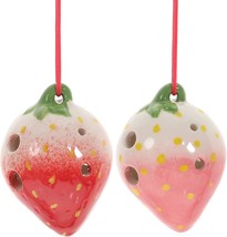 Vaguelly 2 Sets Strawberry Modeling Ocarinas 6 Hole Ac Tones Ocarina Beginners - $29.97