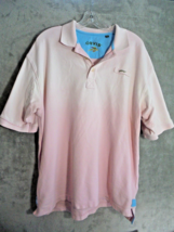 Orvis Mens Large L Polo Shirt Pink Short Sleeve Logo Golf Preppy Casual Wear SS - £8.65 GBP