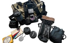 Minolta X-700 35mm SLR Film Camera Bundle w Zoom and Extra Lens Case Flash MORE - £118.66 GBP
