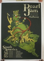 2005 South American Tour Screen Print Pearl Jam Poster-
show original ti... - $179.29