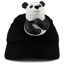 Trendy Apparel Shop 3D Panda Bear Front and Back Funny Animal Costume Baseball C - £19.54 GBP