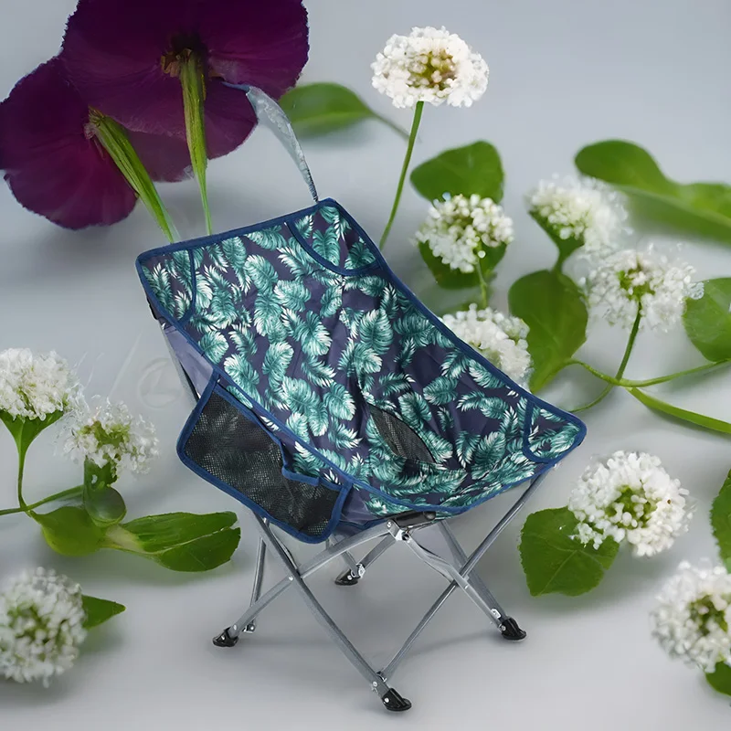Folding Camping Chair Lightweight Portable Moon Backrest Equipment Ultra... - £91.53 GBP