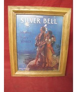 Antique Oak Framed Sheet Music Silver Bell Native American - £27.25 GBP
