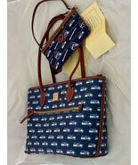 Lot 2 Dooney &amp; Bourke NFL Seattle Seahawks Tote Bag &amp; Wristlet /Wallet S... - $258.46 CAD