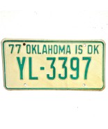 1977 United States Oklahoma Oklahoma County Passenger License Plate YL-3397 - $20.31 CAD