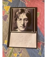 John Lennon signed autograph the beatles + COA - £298.82 GBP