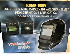 Weldcote Metals Klear-View True Color Digital Auto Darkening Welding Helmet - £86.88 GBP