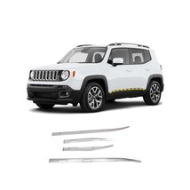 Body Side Molding Cover Trim for Jeep Renegade 2015-2023 (4PCs) Chrome Finish Ta - £116.49 GBP
