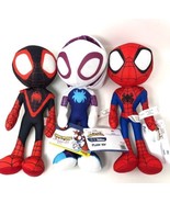 Set of 3 Spidey &amp; Amazing Friends Ghost Spider, Spiderman, Miles Morales... - £25.03 GBP