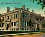 High School Building Hastings Nebraska NE 1912 DB Postcard P9 - $4.90