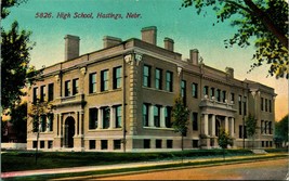 High School Building Hastings Nebraska NE 1912 DB Postcard P9 - £3.88 GBP