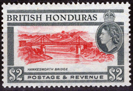 ZAYIX -British Honduras 154 MH $2 Hawkesworth Bridge 041123-S139 - £6.06 GBP