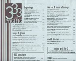 333 Pacific Menu with 100+ Vodkas From Around the World Oceanside Califo... - £13.99 GBP