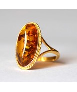 Bague Ovam Cognac Baltique Ambre Argent Sterling 925 Bijoux Ambre Ambre ... - £36.77 GBP