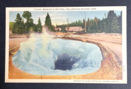 Morning Glory Pool Yellowstone Park WY Linen Curt Teich Postcard c1940s UNP - $4.99