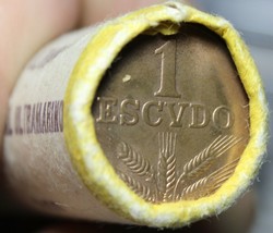 Gem Unc Original Roll (25) Portugal 1979 Escudo Coins~Last Year Ever~Free Ship - £71.32 GBP
