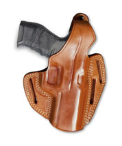 Fits WALTHER Creed 9mm 4”BBL Pancake Leather Belt Holster With 3 Slot #1339# RH - £53.54 GBP