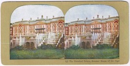 Stereo View Card Stereograph The Peterhof Palace Summer House Of The Czar Russia - £3.98 GBP