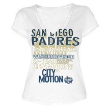 MLB  Woman&#39;s San Diego Padres WORD White Tee with  City Words XL - £14.91 GBP