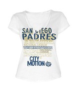 MLB  Woman&#39;s San Diego Padres WORD White Tee with  City Words XL - £14.91 GBP