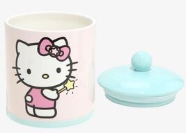 Hello Kitty Star Wand Green And Pink Ceramic Cookie Jar By Silver Buffalo - $33.61