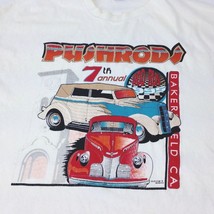Vtg racing T-shirt 90&#39;s Pushrods Run Bakersfield Ca 1995 Sz XL USA made - £31.60 GBP
