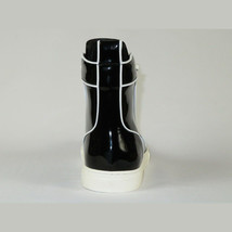 Mens High Top Shoes By FIESSO AURELIO GARCIA, Shiny Patent Leather 2416 Black image 6