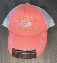 Mackinac Island 1671 Pink Adjustable Triangle Sport Brand Hat - £7.32 GBP