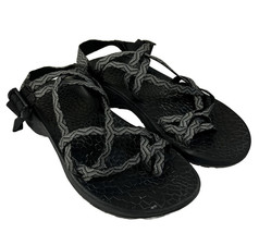 Chaco Classic  Womens Size 8 Double Strap Toe Loop Black Gray Sport Sandals - £18.49 GBP