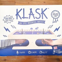 Klask 2 Player Board Game Magnetic Wood Table Top Game W Spare Parts - £39.33 GBP