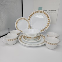 ♻️ Corelle Butterfly Dinnerware 16-Pc Set 4-Places Setting 1970&#39;s - $158.39