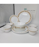 ♻️ Corelle Butterfly Dinnerware 16-Pc Set 4-Places Setting 1970&#39;s - $222.77 CAD
