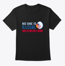 no one is illegal on stolen land shirt Classic Crew Neck T-Shirt - $22.99