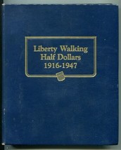 USED WHITMAN WALKING HALF DOLLARS ALBUM 1916-1947 DELUXE FOLDER 9125 NIC... - £22.64 GBP