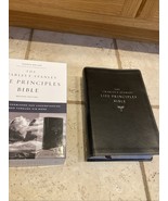 NASB Charles F. Stanley Life Principles Bible BLACK LEATHER SOFT - $1,088.52 MXN