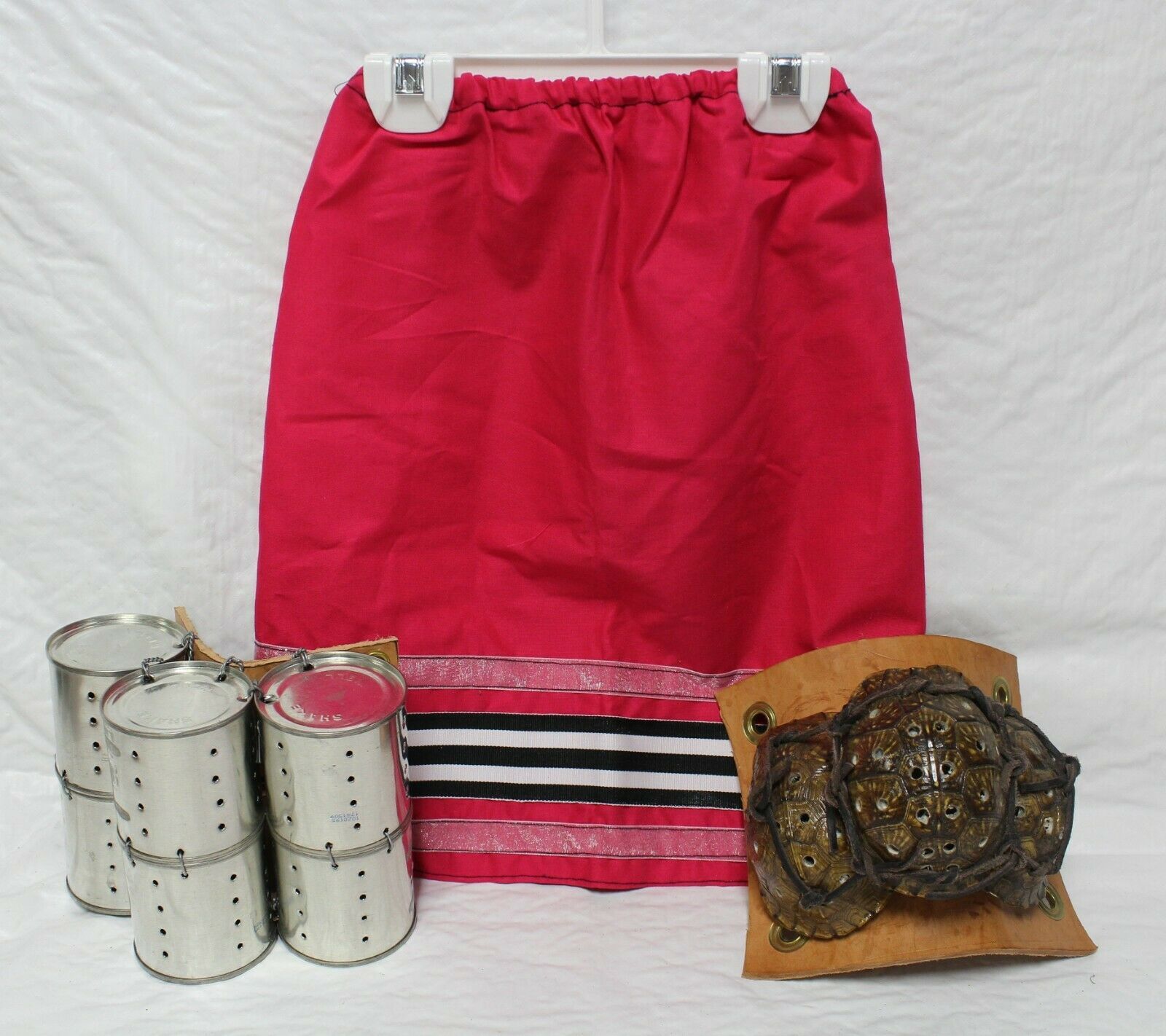 New Native American Seminole Girl&#39;s Handmade Ribbon Dance Skirt Pink Sz ... - $31.18