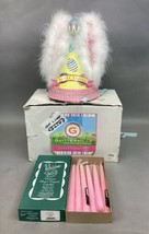 Dept 56 Glitterville Easter Egg Party Hat w/ 6 Patrician Pink 10” Candles - $373.95 MXN