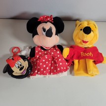 Hand Puppet and Coin Purse Lot Minnie Mouse &amp; Coin Purse and Winnie the Pooh - £12.75 GBP