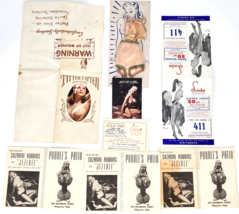 Lot 1950s Sexy Cabaret Night Club Ad Table Card Advertising Pin Up Risqu... - £159.67 GBP