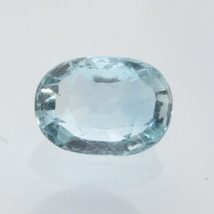 Aquamarine Light Blue Beryl Faceted Oval 8.6 x 6.2 mm Heat Only Gem 1.55 carat - £12.85 GBP