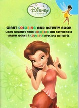 Disney Fairies Trilingual French, English &amp; Spanish Giant Coloring Activity Book - £5.62 GBP