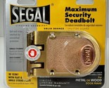 Segal Deadbolt Solid Bronze Alloy Brushed Brass Angle &amp; Flat Strike Miss... - £31.39 GBP